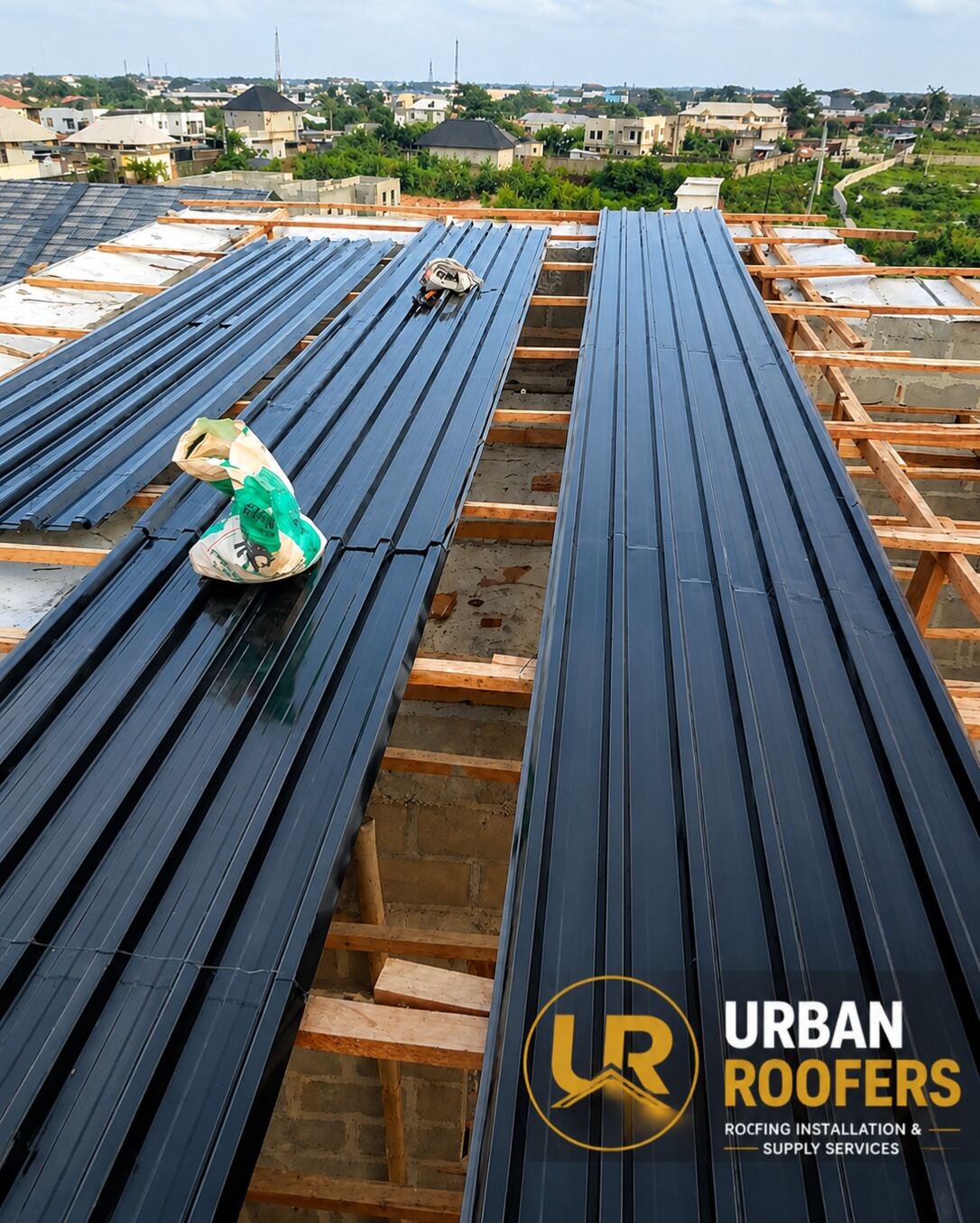 Longspan roofing sheets installed in Kubwa, Abuja