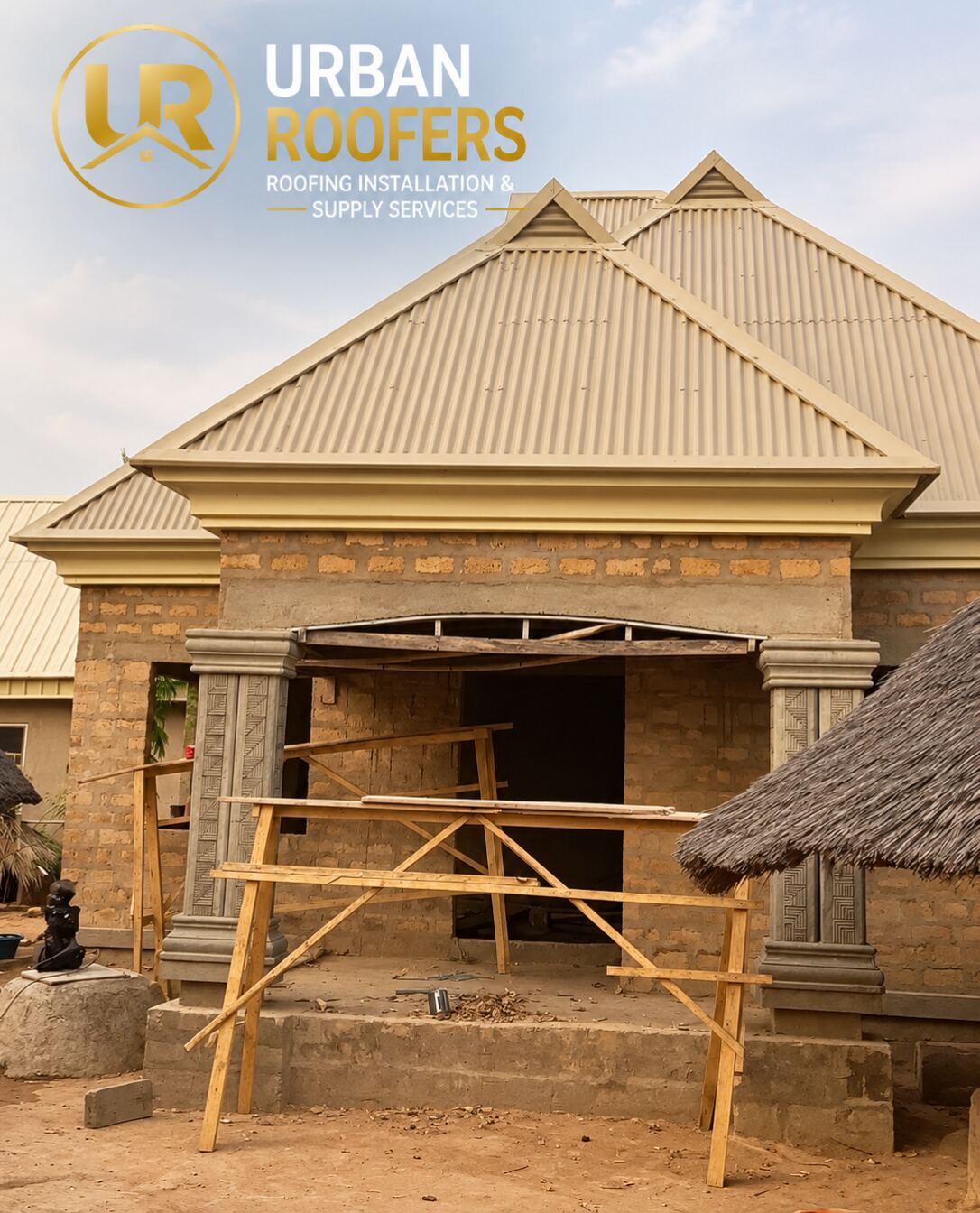 Aluminum parapet and gable work in Lokogoma, Abuja